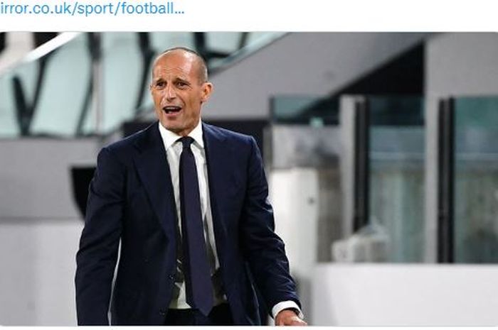 Pelatih Juventus, Massimiliano Allegri.