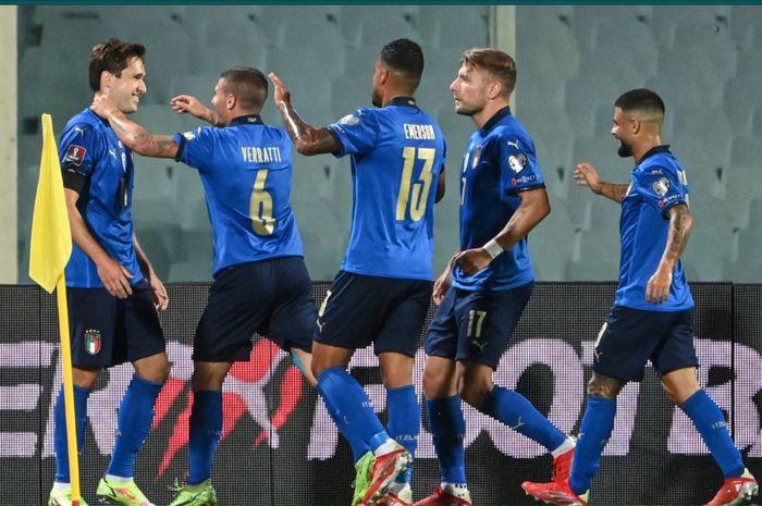 Federico Chiesa mencetak gol dalam hasil imbang 1-1 timnas Italia melawan timnas Bulgaria.