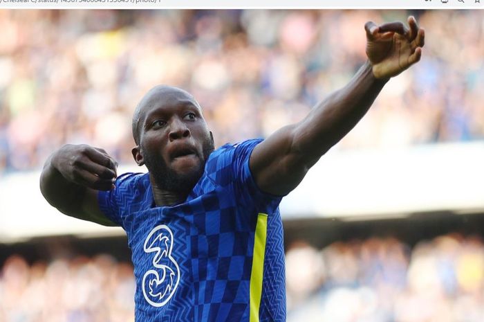 Penyerang Chelsea, Romelu Lukaku.