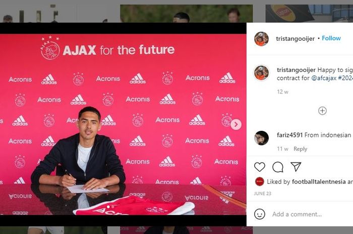 Pemain muda Ajax Amsterdam, Tristan Gooijer