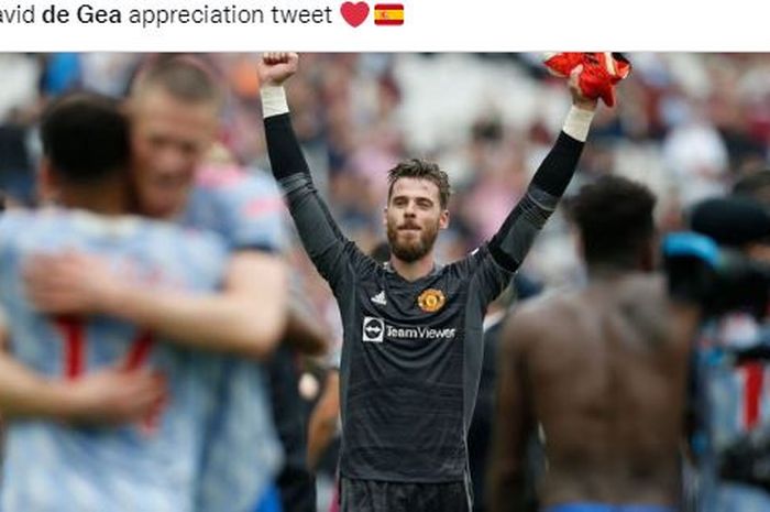 Penjaga gawang Manchester United, David de Gea, mengungkapkan isi kepalanya saat lihat Mark Noble masuk dan mengambil tendangan penalti.