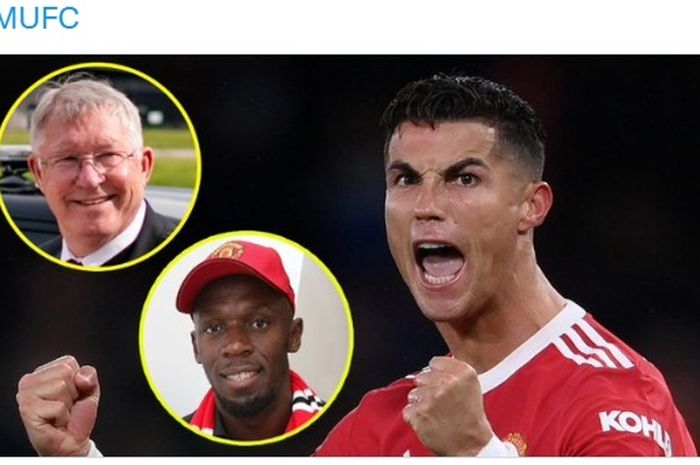 Manusia tercepat di dunia, Usain Bolt, berterima kasih kepada Sir Alex Ferguson karena telah membawa Cristiano Ronaldo pulang ke Manchester United.