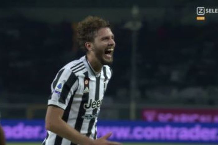 Manuel Locatelli, Partai bertajuk Derby della Mole tersaji di Stadio Olimpiceo Grande Torino dalam laga pekan ke-7 Liga Italia, antara Torino Vs Juventus pada musim 2021-2022, Sabtu (2/10/2021).