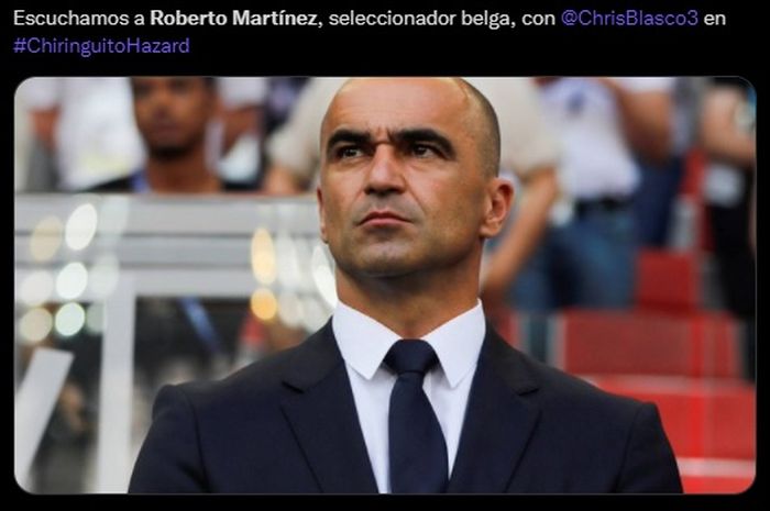 Pelatih timnas Belgia, Roberto Martinez