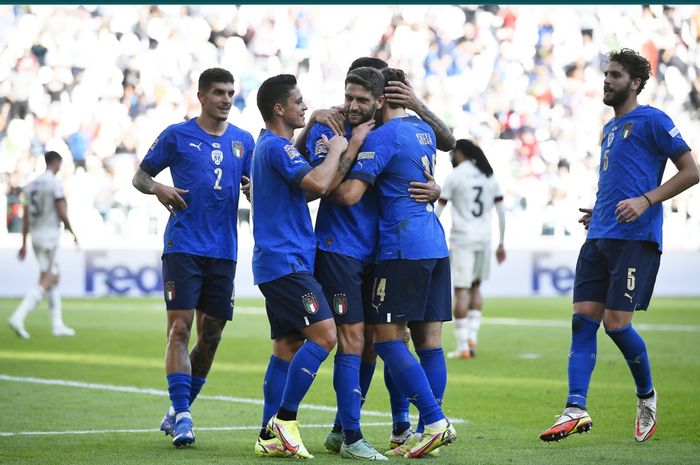 Timnas Italia berhasil meraih posisi ketiga di UEFA Nations League usai menaklukkan timnas Belgia dengan skor 2-1.