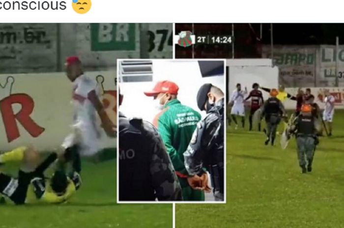 Pesepak bola Brasil didakwa melakukan percobaan pembunuhan setelah menendang wasit pada bagian kepala hingga membuatnya pingsan. 