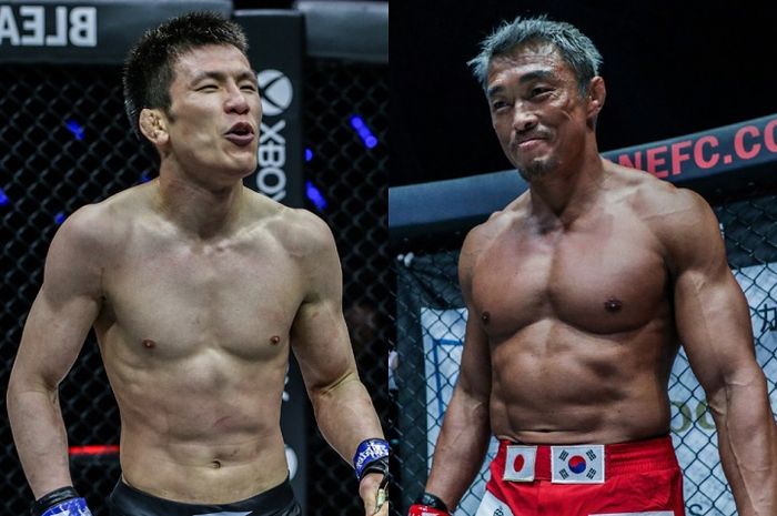 Dua atlet ONE Championship, Shinya Aoki dan Yoshihiro Akiyama.