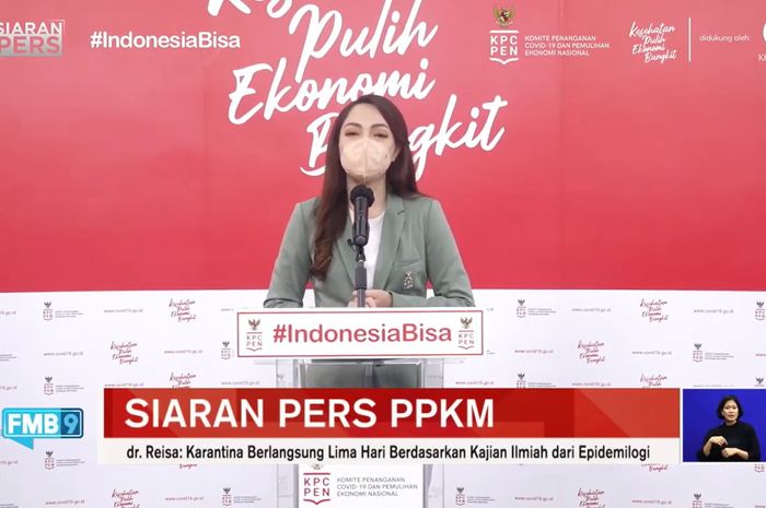 Juru Bicara (Jubir) Pemerintah untuk Penanganan COVID-19 dan Duta Adaptasi Kebiasaan Baru, Reisa Broto Asmoro 