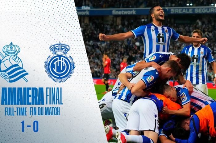 Real Sociedad menekuk Mallorca dalam lanjutan Liga Spanyol, 16 Oktober 2021.