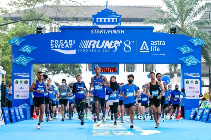 PT Amerta Indah Otsuka sukses menggelar ajang lari Pocari Sweat Run Indonesia 2021 secara hybrid (offline dan online) dengan protokol kesehatan yang sangat ketat pada Minggu (24/10/2021).