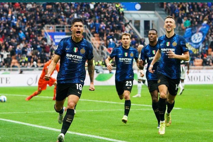 Penyerang Inter Milan, Joaquin Correa mencetak brace pada laga kontra Udinese.