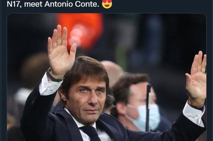 Antonio Conte menjalani debut untuk Tottenham Hotspur dalam laga UEFA Conference League lawan Vitesse (4/11/2021).