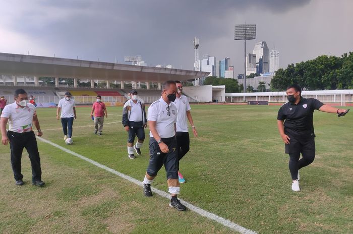 Pembukaan Liga Asiana 1 di Stadion Madya, Senayan, Jakarta Pusat, Minggu (21/11/2021) 