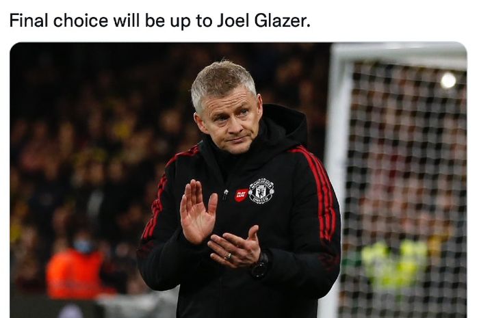 Pelatih Manchester United, Ole Gunnar Solskjaer.