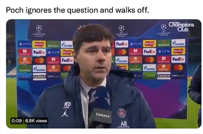 Pelatih PSG, Mauricio Pochettino