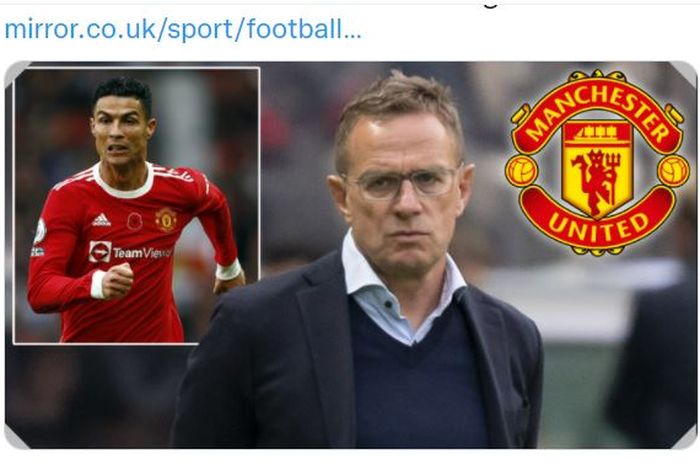 Ralf Rangnick disiapkan melatih Cristiano Ronaldo dkk di Manchester United sampai akhir musim 2021-2022.