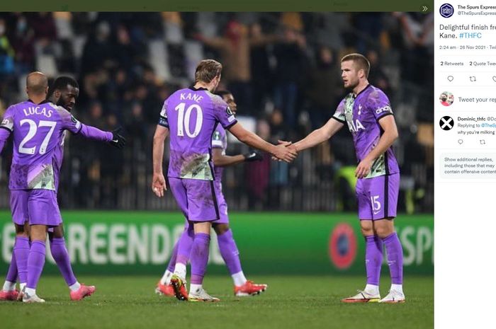 Tottenham Hotspur mesti rela ditahan imbang wakil Slovenia, Mura dengan skor 1-1 saat bertanding di matchday kelima UEFA Conference League, Kamis (25/11/2021) atau Jumat dini hari WIB.