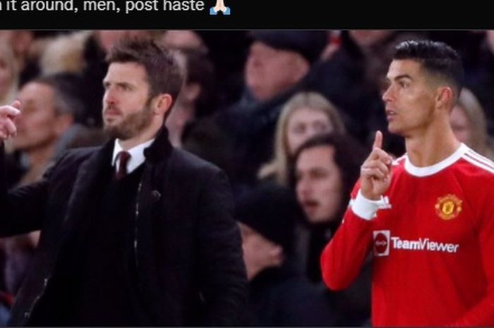 Momen masuknya Cristiano Ronaldo ke lapangan pada pertandingan Chelsea versus Manchester United.