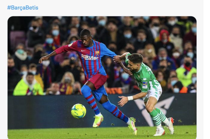 Barcelona gagal mendapat poin setelah kalah dari Real Betis, Sabtu (4/12/2021) di Camp Nou, Barcelona. Spanyol, pada lanjutan Liga Spanyol musim 2021-2022.