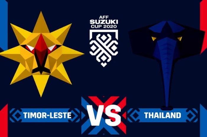 Timor Leste vs Thailand di Piala AFF 2020. 