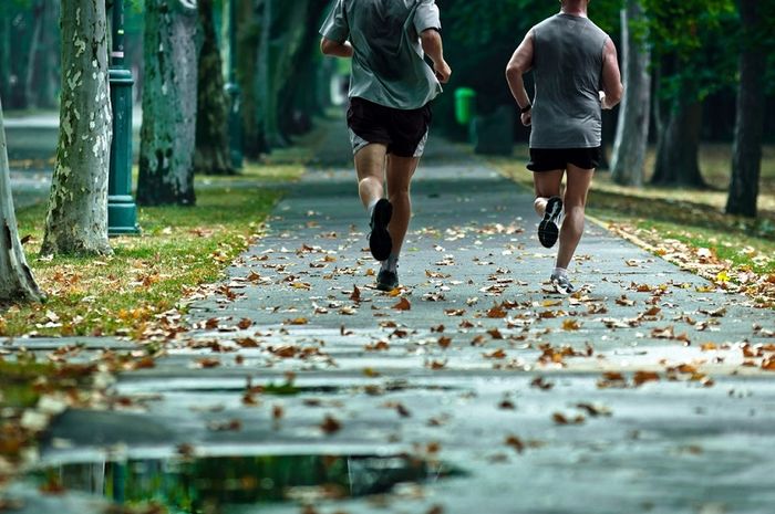 Ilustrasi seseorang sedang jogging.