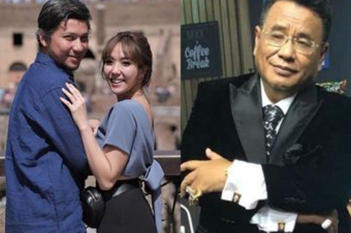 Kolase foto Gading Marten, Gisella Anastasia, dan Hotman Paris.