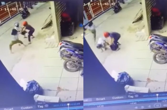 Viral aksi penjambretan seorang wanita, akhirnya tak terduga
