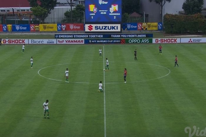 Indonesia vs Laos di Piala AFF 2020 (12/12/2021).