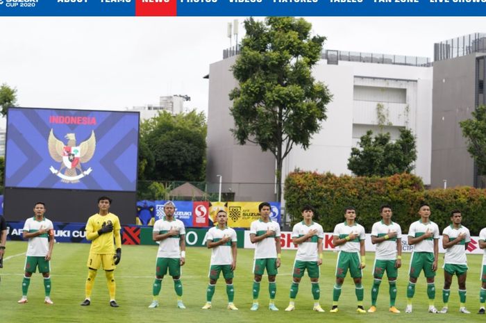 Skuad Timnas Indonesia di Piala AFF 2020.