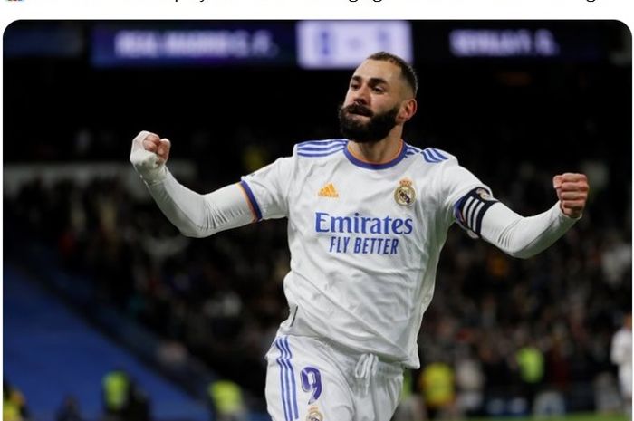 Striker Real Madrid, Karim Benzema.