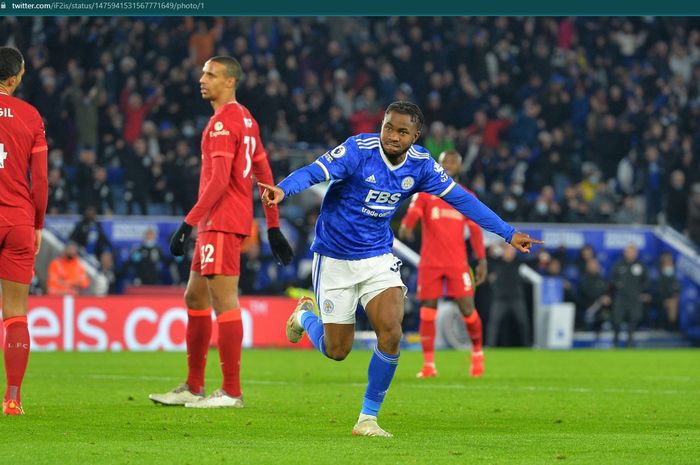 Ademola Lookman sukses mencetak gol bagi Leicester City saat menjamu Liverpool meski baru masuk 3 menit di atas lapangan.