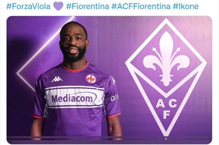 Jonathan Ikone resmi gabung Fiorentina di bursa transfer Januari 2022 setelah dihubungkan dengan Liverpool.