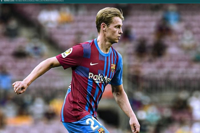 Gelandang tengah Barcelona asal Belanda, Frenkie de Jong.