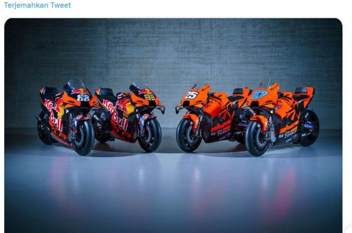 Livery motor RC16 Red Bull KTM dan KTM Tech3 untuk MotoGP 2022