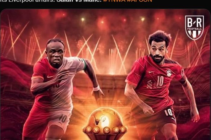 Final Afrika 2021 bakal mempertemukan dua penyerang Liverpool, Sadio Mane dan Mohamed Salah.