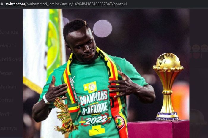 Menurut Sadio Mane, trofi Piala Afrika lebih istimewa ketimbang Liga Champions