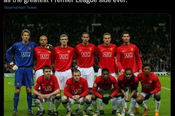 Skuad Manchester United 2007/2008.