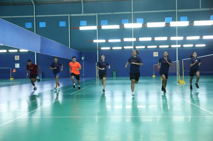 Tim bulu tangkis Indonesia menjalani latihan perdana  jelang Kejuaraan Beregu Asia 2022 pada Sabtu (12/2/2022) siang di Setia Badminton Hall, Selangor.