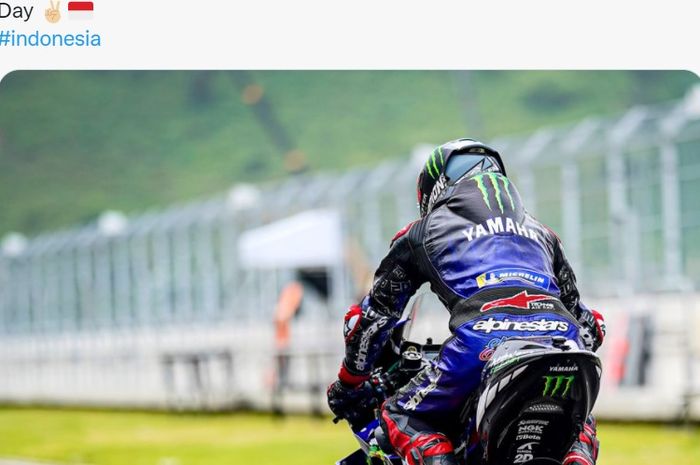 Pembalap Monster Energy Yamaha, Fabio Quartararo, yang akan bersaing dengan para pembalap Ducati di MotoGP San Marino 2022.