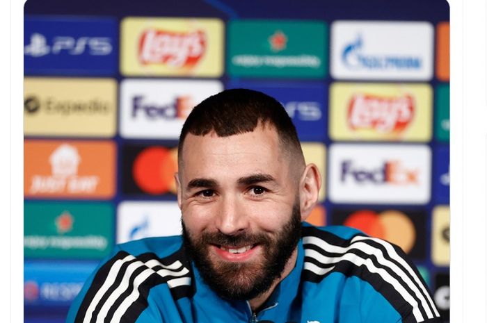 Penyerang Real Madrid, Karim Benzema.