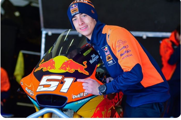 Pembalap Moto2 dari tim Red Bull KTM Ajo, Pedro Acosta.
