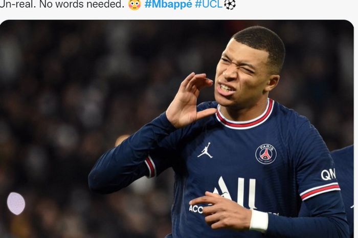 Pemain PSG, Kylian Mbappe.