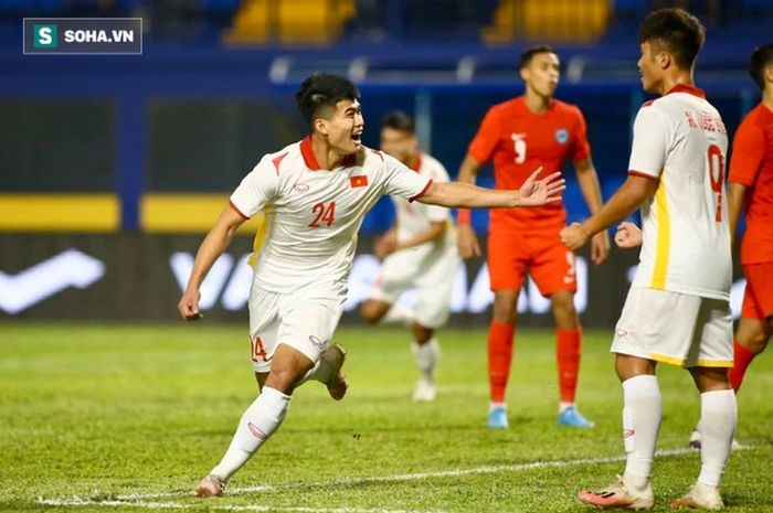 Timnas U-23 Vietnam menang 7-0 atas Singapura dalam laga perdana mereka di Grup C Piala AFF U-23 2022.