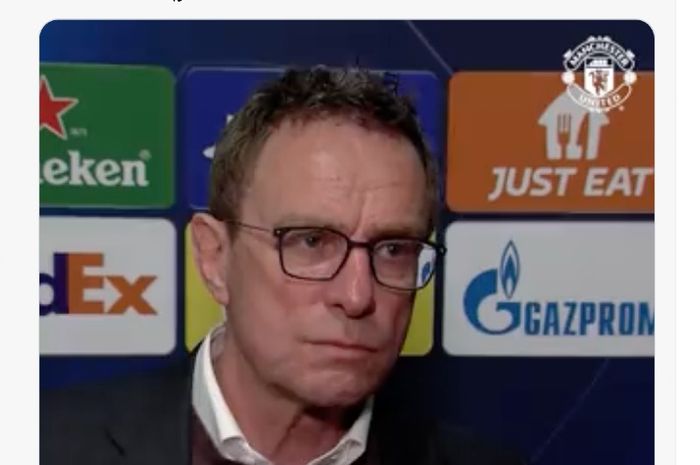 Pelatih interim Manchester United, Ralf Rangnick