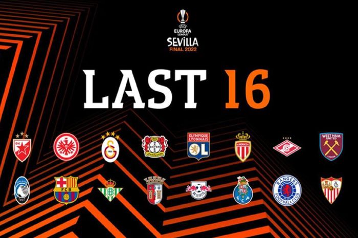 Babak 16 besar Liga Europa 2021-2022. Barcelona menjadi salah satu klub yang tak diunggulkan dalam drawing babak ini.