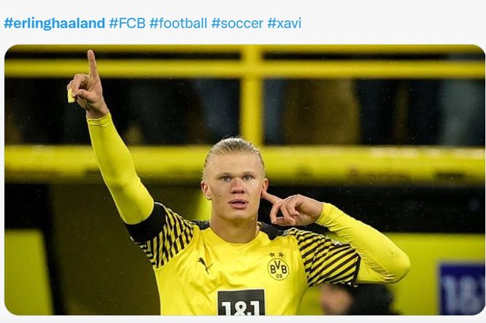 Penyerang Borussia Dortmund, Erling Haaland.