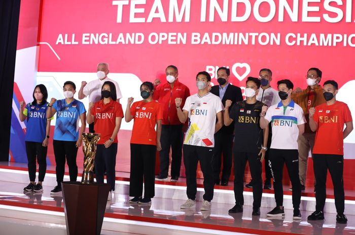 Pelepasan skuad Indonesia yang akan tampil pada All England 2022.