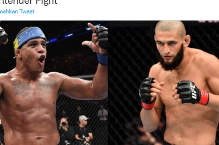 Duel Khamzat Chimaev vs Gilbert Burns akan tersaji pada UFC 273, 9 April mendatang.