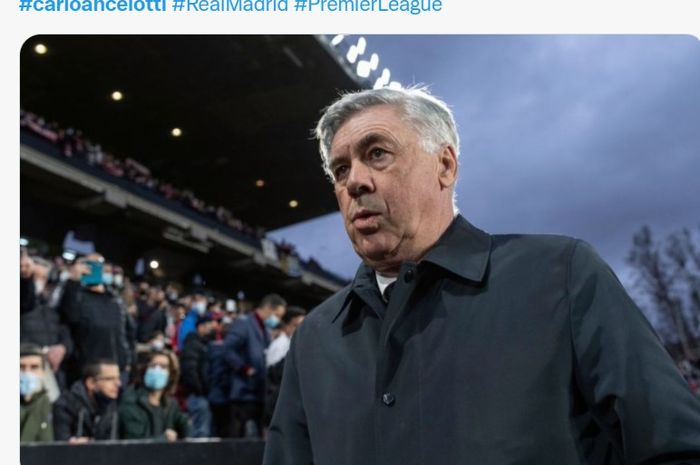 Pelatih Real Madrid, Carlo Ancelotti.