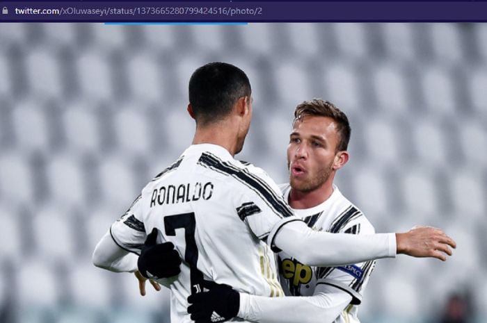 Megabintang Manchester United, Cristiano Ronaldo, pernah membuat Arthur Melo terkejut karena sikapnya saat di Juventus. 